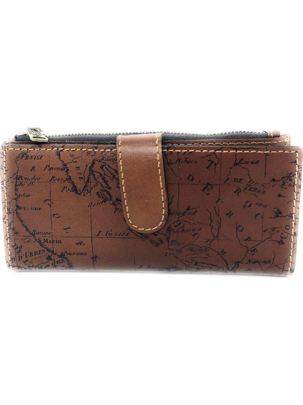 Rust Map Wallet - Stylish Signature Design, Compact & Functional, Perfect for - Picture 2 of 5